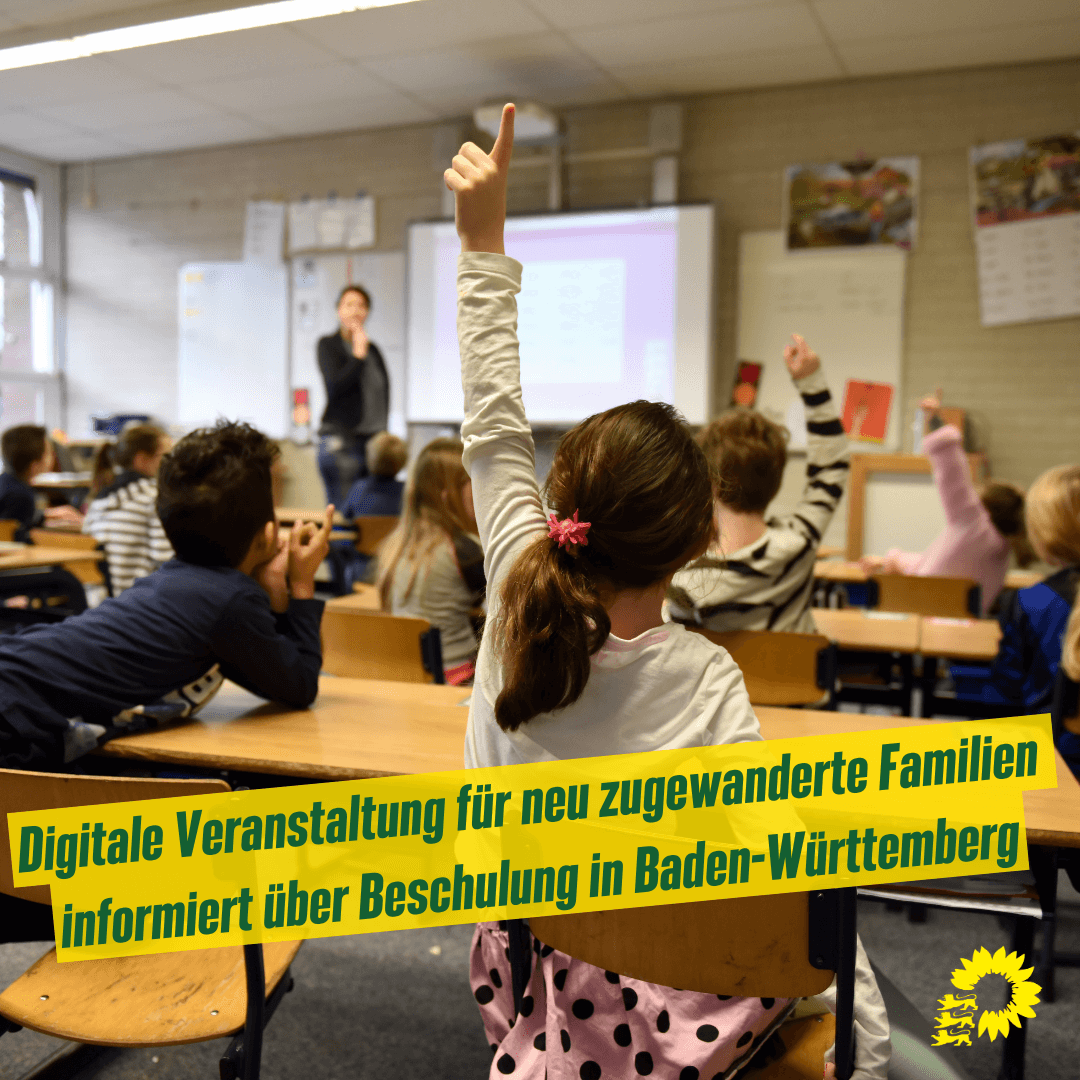 Digitale Veranstaltung für neu zugewanderte Familien informiert über Beschulung in Baden-Württemberg