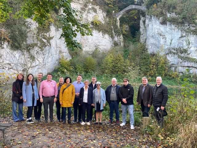 LEADER, Hohenzollernschloss und Städtepartnerschaften: Besuch des Grünen Arbeitskreis Europa in Sigmaringen